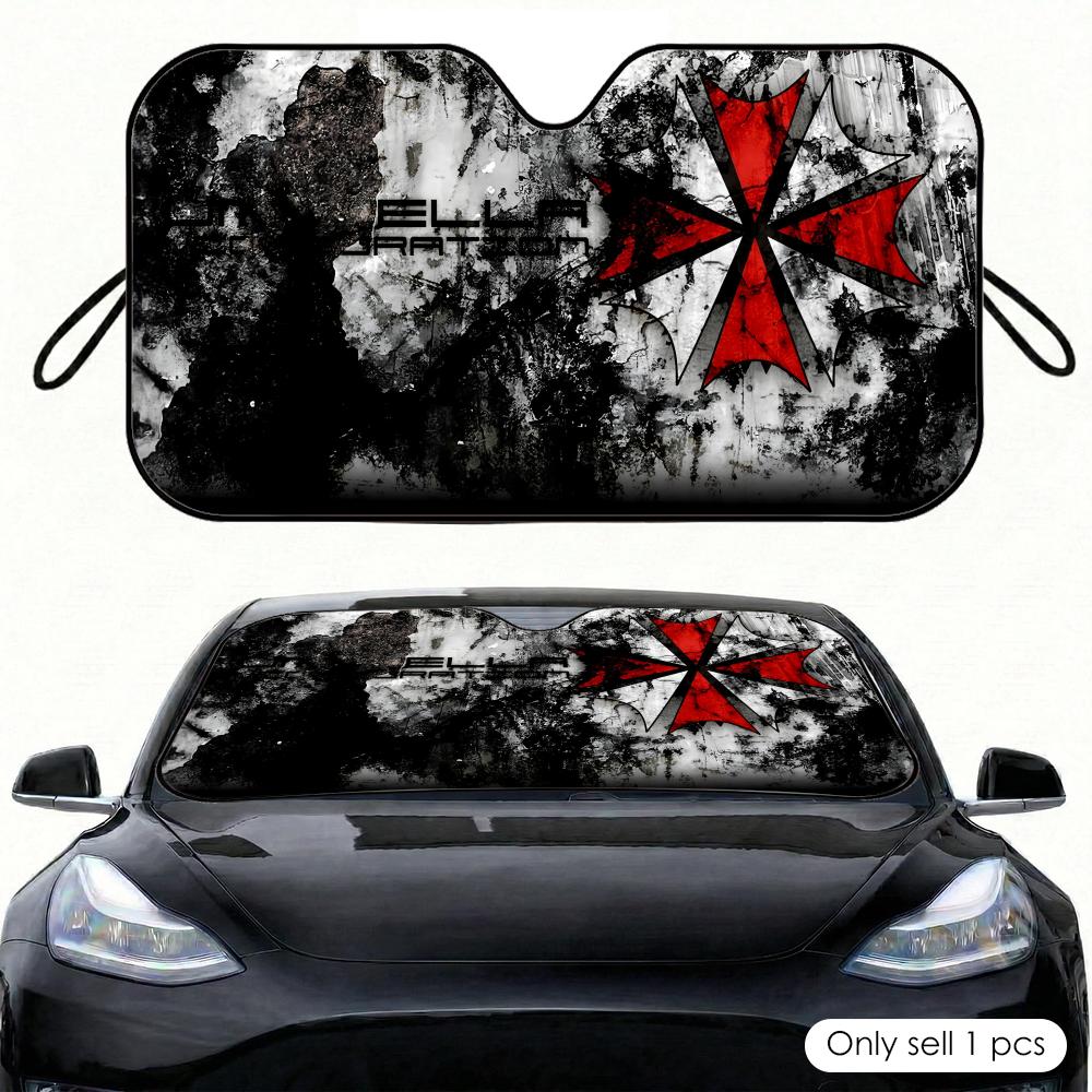 Horror Movie Umbrella Sun Viso - огляд і ціна Car Sunshade Windshield Umbrella Foldable