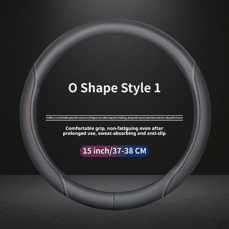 Nappa Leather Universal Steeri - огляд і ціна Car Steering Wheel Cover Anti Slip Breathable