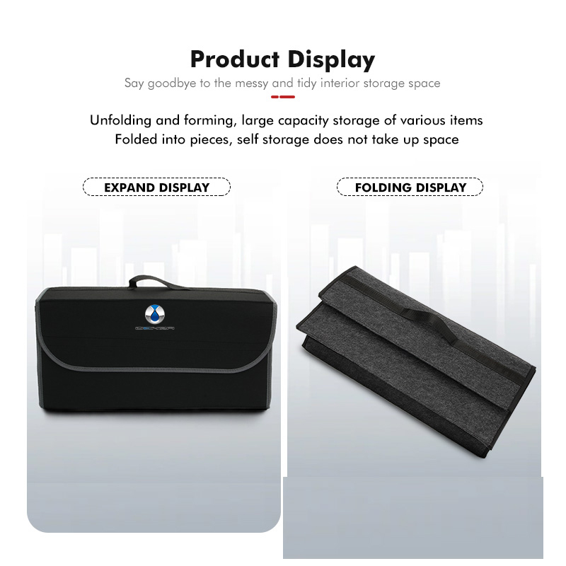 For Denza Foldable Felt Car Tr - огляд і ціна Car Trunk Organizer Foldable Storage Box