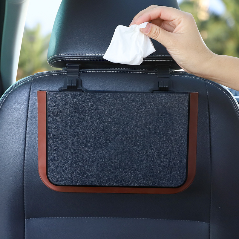 Car Trash Can Hanging Folding  - огляд і ціна Waterproof Car Trash Can With Lid